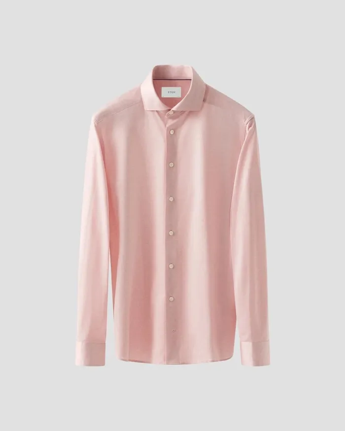 Men Filo Di Scozia Shirt Pink Eton Dress Shirts Men Filo Di Scozia Shirt Pink Eton Dress Shirts