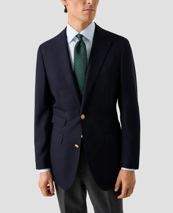 Men Fine Striped Twill Shirt Blue Eton Dress Shirts Men Fine Striped Twill Shirt Blue Eton Dress Shirts