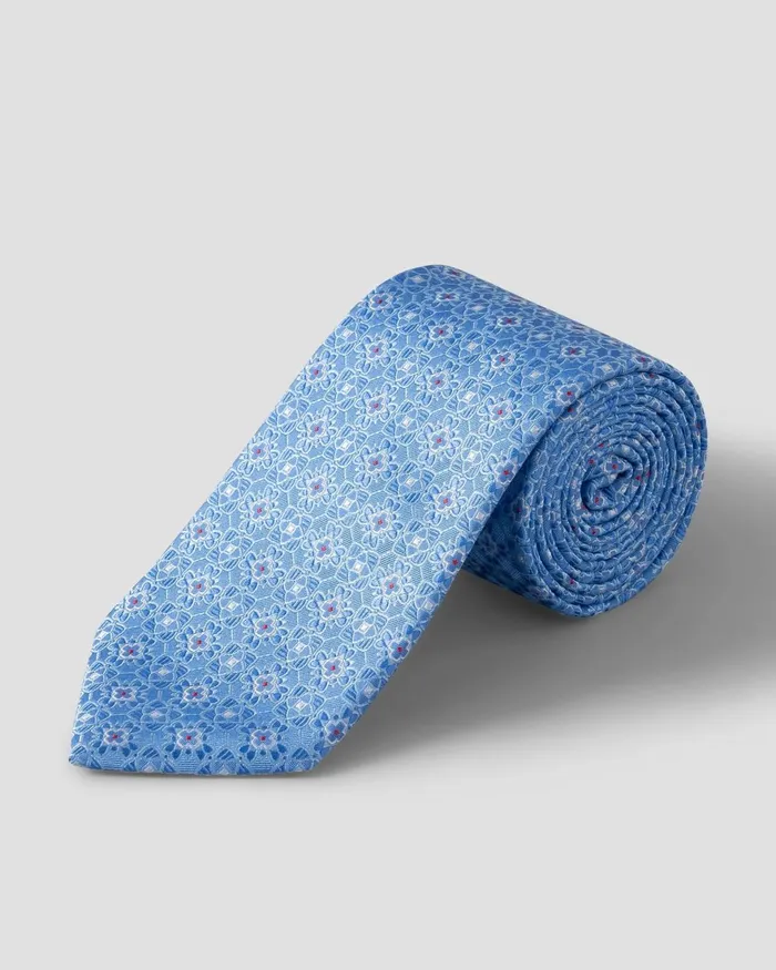 Men Floral Tie Blue Eton Ties
