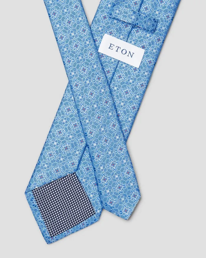 Men Floral Tie Blue Eton Ties Men Floral Tie Blue Eton Ties
