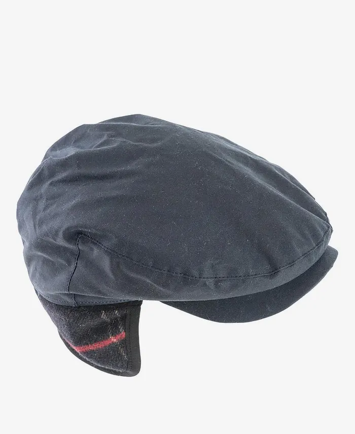 Men Hats Barbour Cheviot Tartan Cap Navy