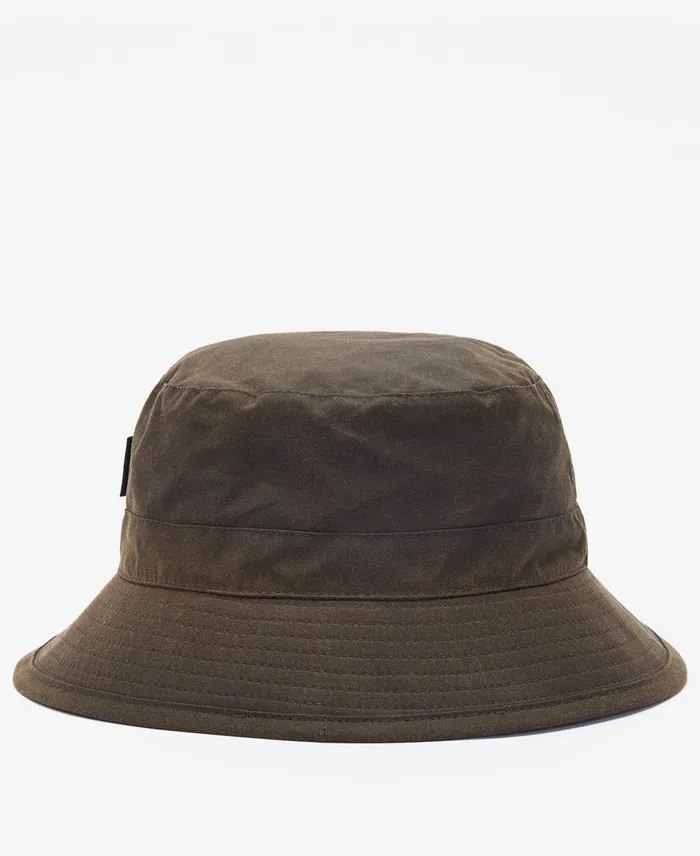 Men Hats Barbour Wax Bucket Hat Olive Men Hats Barbour Wax Bucket Hat Olive