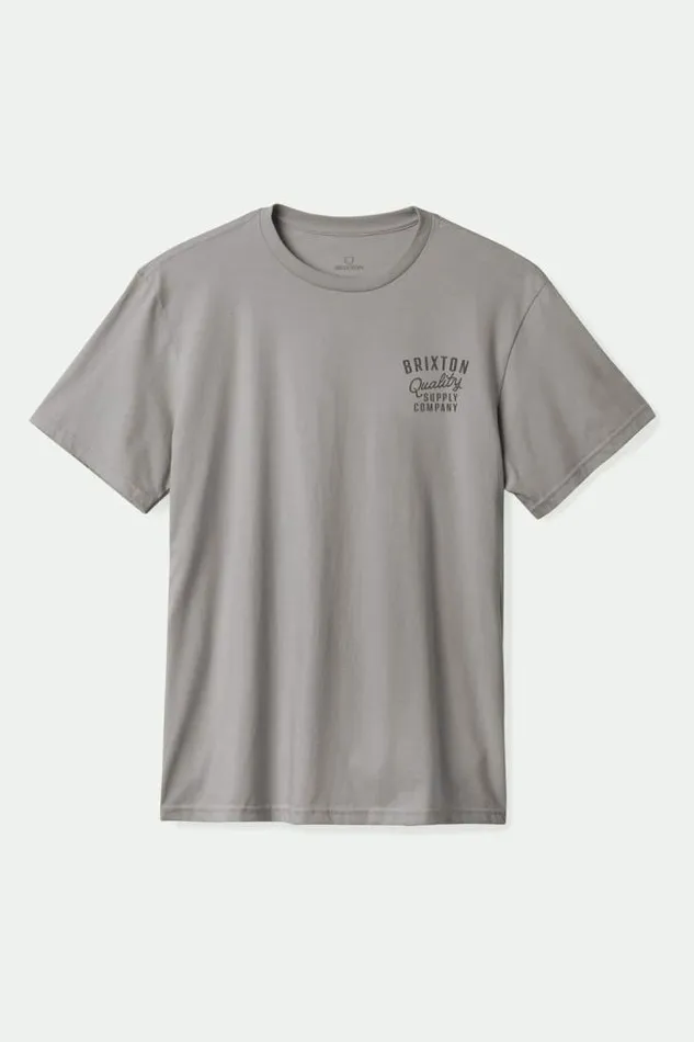 Men Hubal SS Tailored TShirt Heather Grey Brixton TShirts