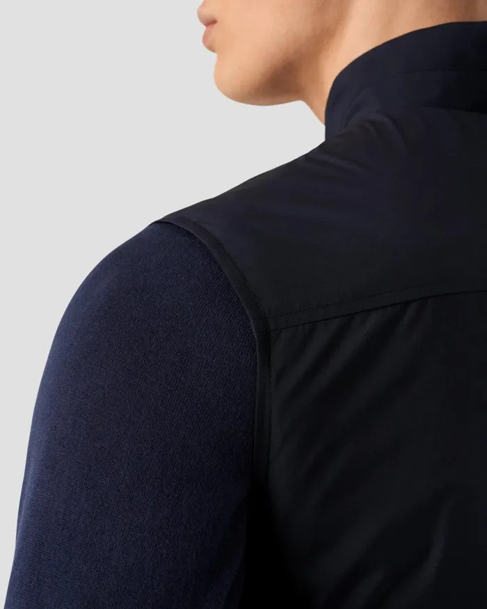Men Lightweight Zip Vest Blue Eton Vests