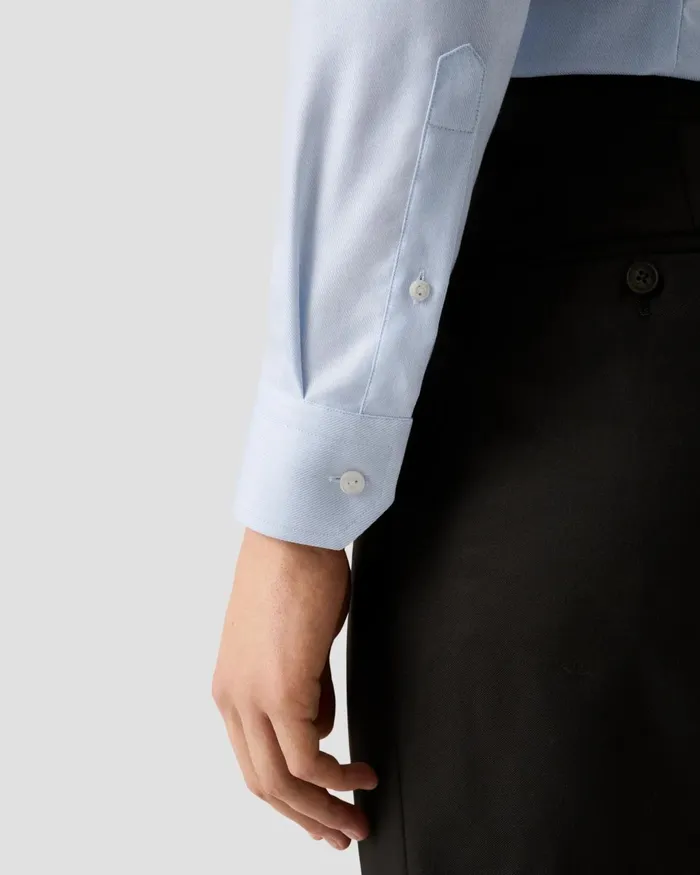 Men Melange Fine Twill Shirt Blue Eton Dress Shirts Men Melange Fine Twill Shirt Blue Eton Dress Shirts