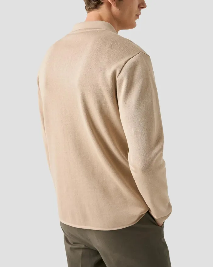 Men Milano Knit Jacket Off White Eton Overshirts Men Milano Knit Jacket Off White Eton Overshirts