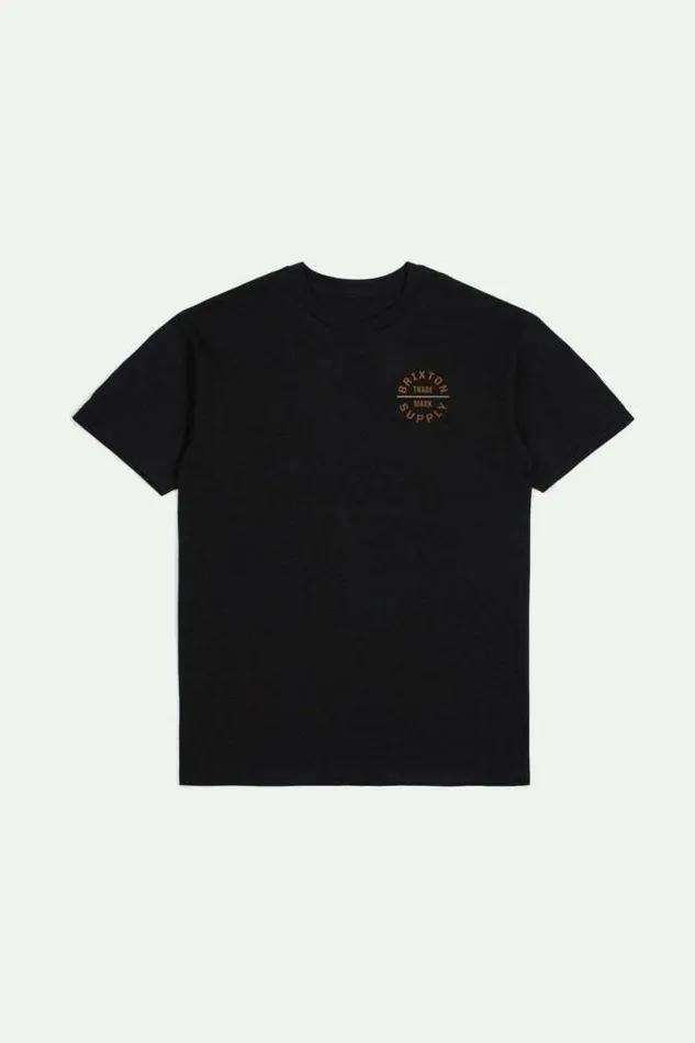 Men Oath V SS Standard TShirt Blackrustsand Brixton TShirts