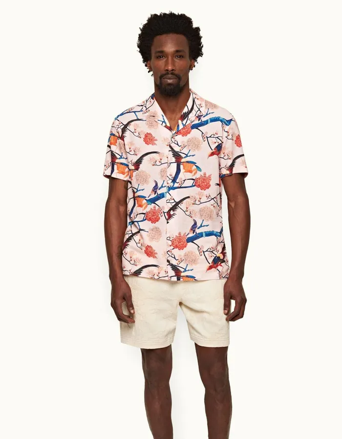 Men Orlebar Brown Day Shorts Louis White Sand