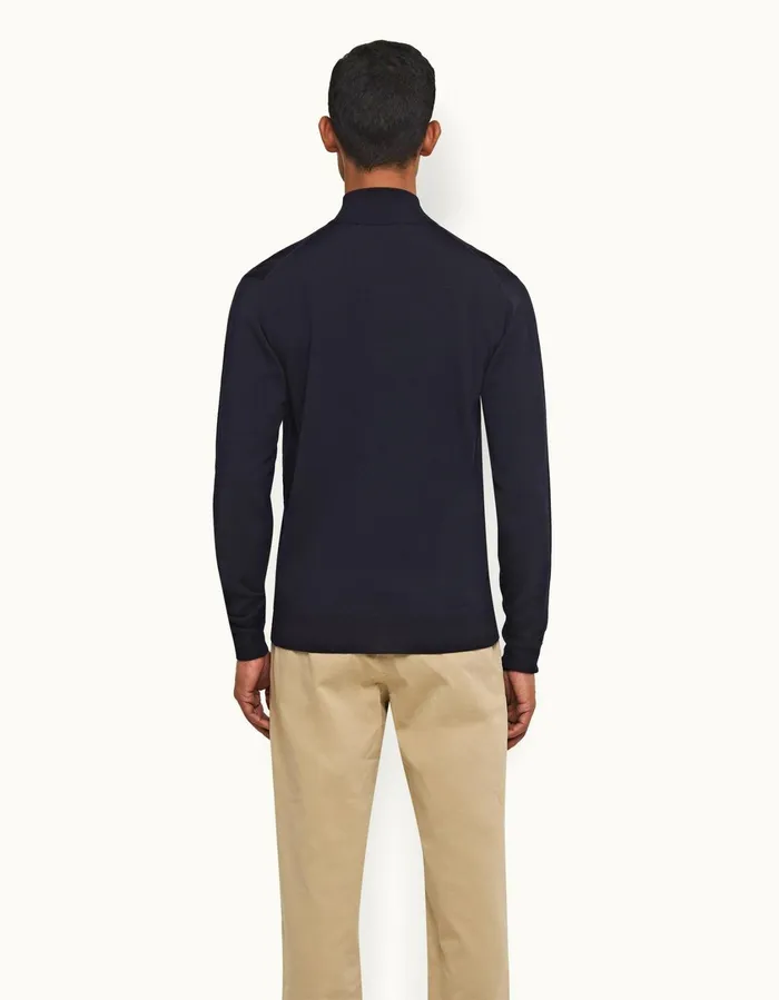 Men Orlebar Brown Knitwear Neilson Merino Navy