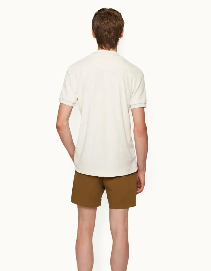 Men Orlebar Brown Polo Shirts Jarrett Towelling Matchstick