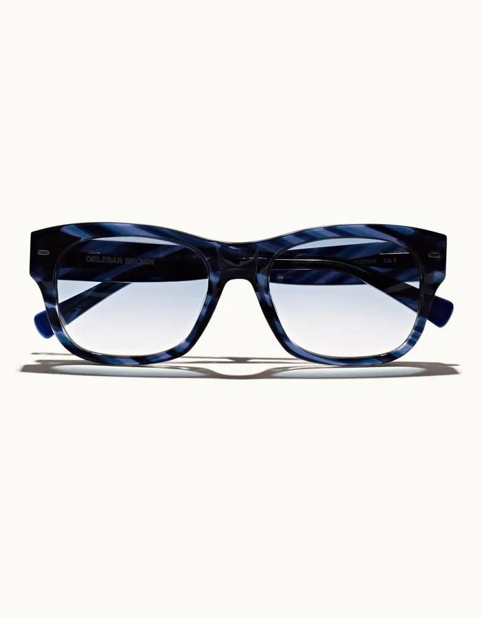 Men Orlebar Brown Sunglasses Nerano Navy Laminate