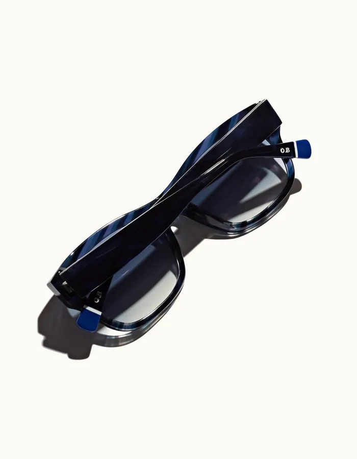 Men Orlebar Brown Sunglasses Nerano Navy Laminate