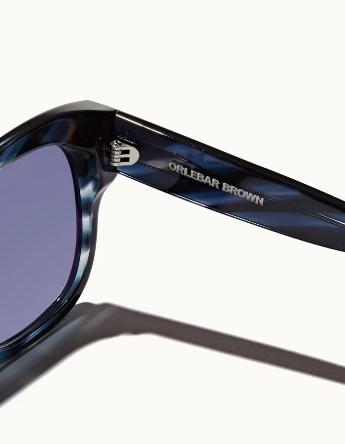 Men Orlebar Brown Sunglasses Nerano Navy Laminate
