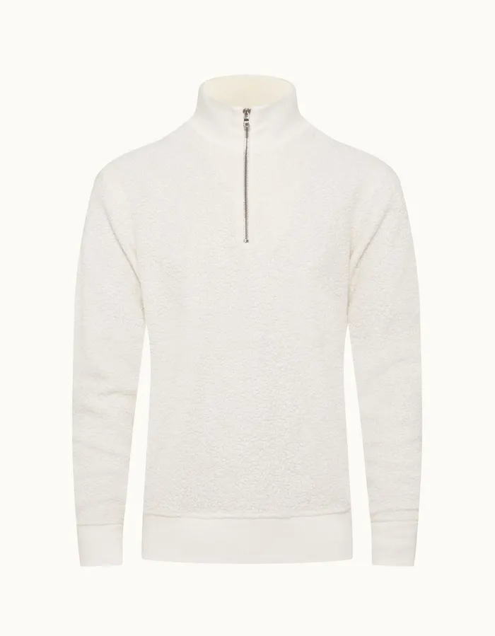 Men Orlebar Brown Sweats Isar Cashmere White Sand