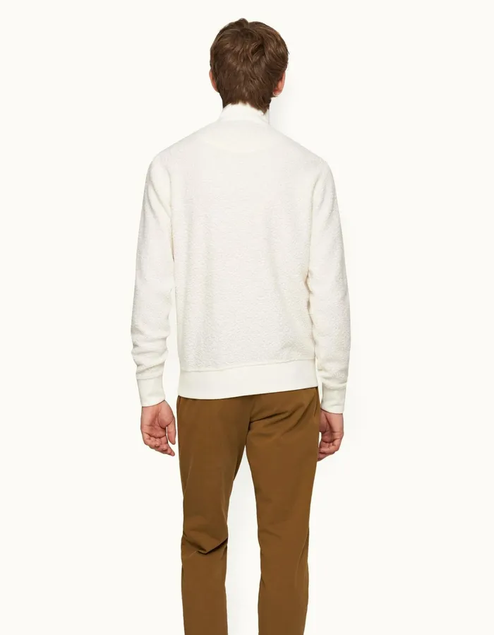 Men Orlebar Brown Sweats Isar Cashmere White Sand