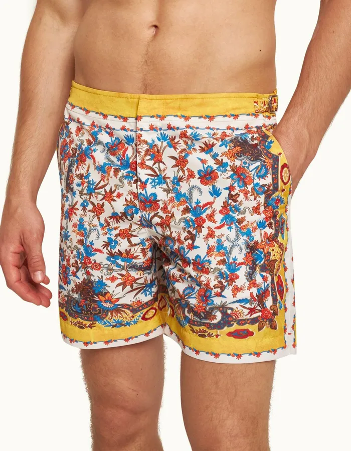 Men Orlebar Brown Swim Shorts Bulldog Summer Sunset