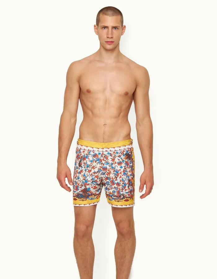 Men Orlebar Brown Swim Shorts Bulldog Summer Sunset