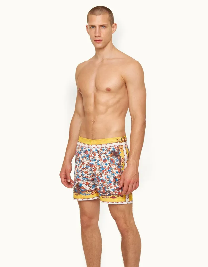 Men Orlebar Brown Swim Shorts Bulldog Summer Sunset