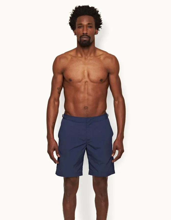 Men Orlebar Brown Swim Shorts Dane Lagoon Blue
