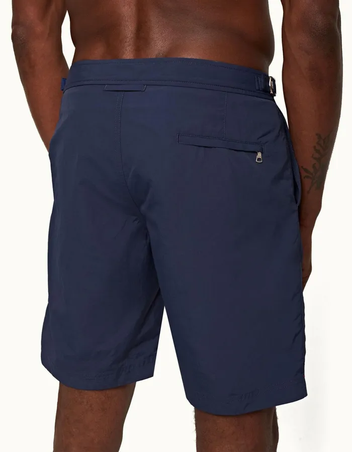 Men Orlebar Brown Swim Shorts Dane Lagoon Blue