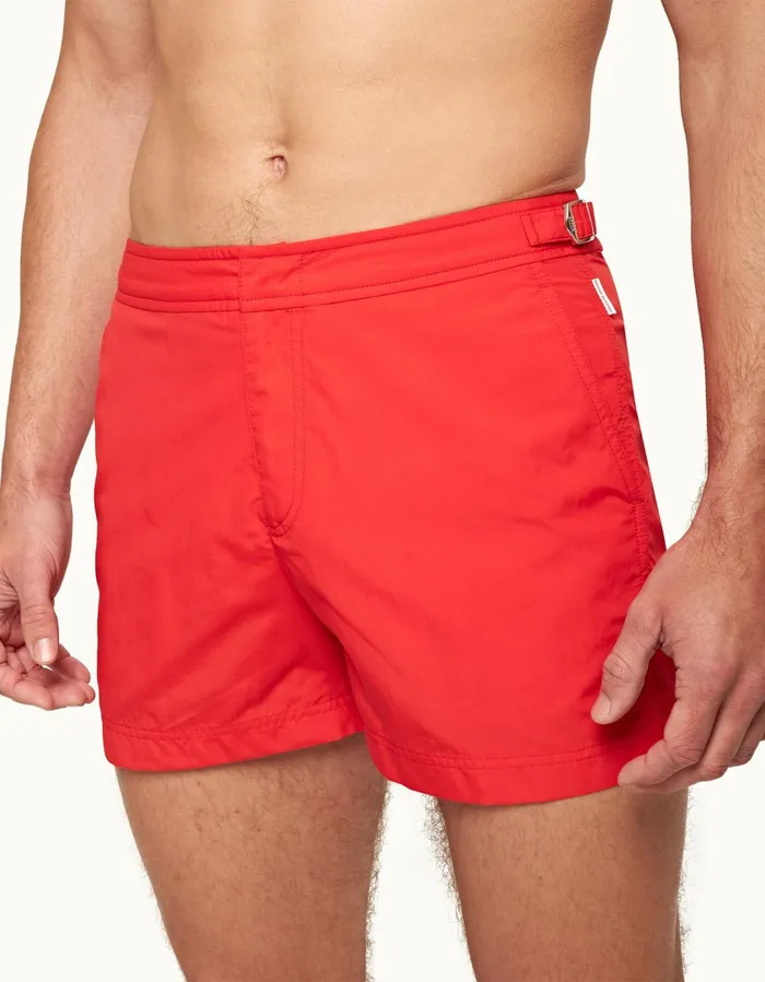 Men Orlebar Brown Swim Shorts Setter Rescue Red