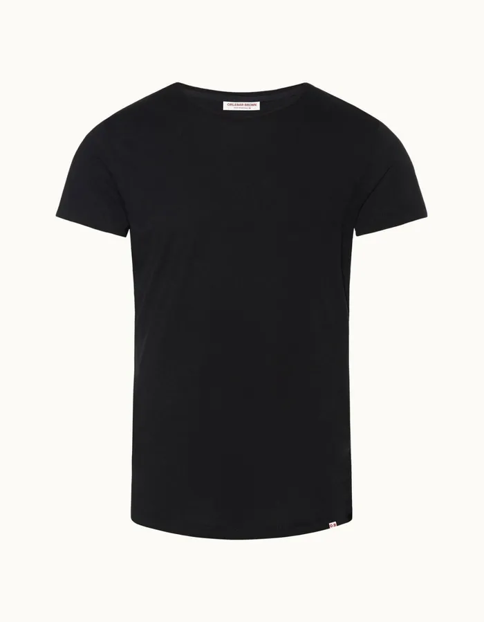 Men Orlebar Brown TShirts ObT Black