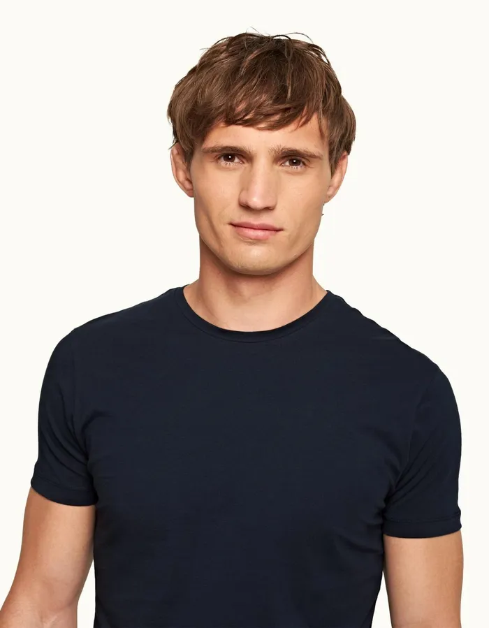 Men Orlebar Brown TShirts ObT Navy