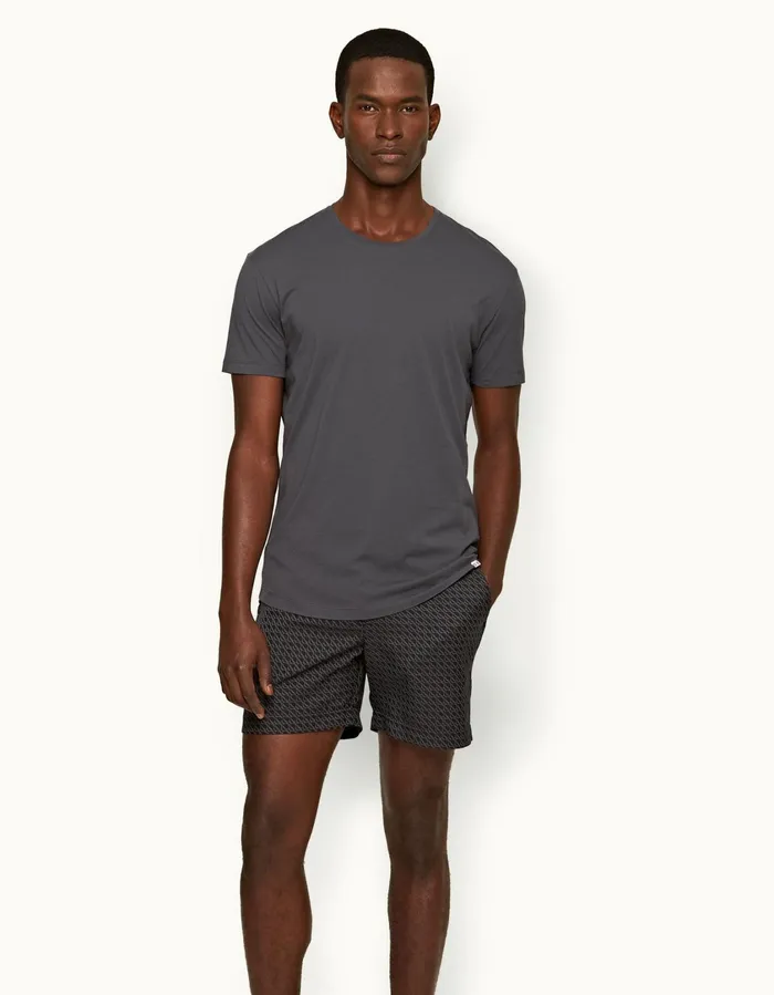 Men Orlebar Brown TShirts ObT Piranha Grey