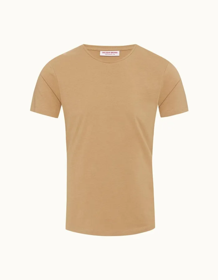 Men Orlebar Brown TShirts ObT Silk Biscuit