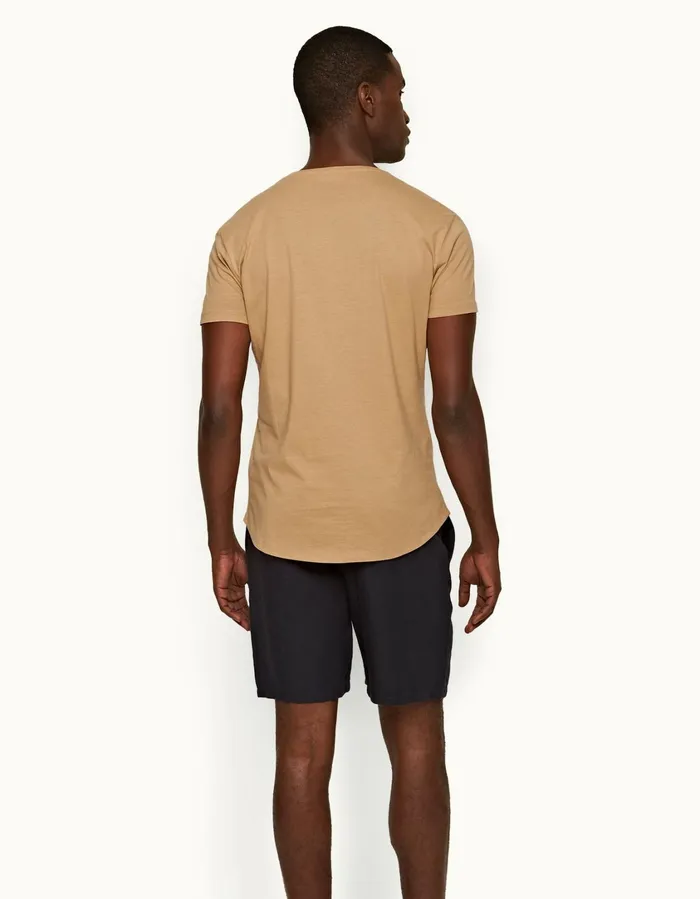 Men Orlebar Brown TShirts ObT Silk Biscuit