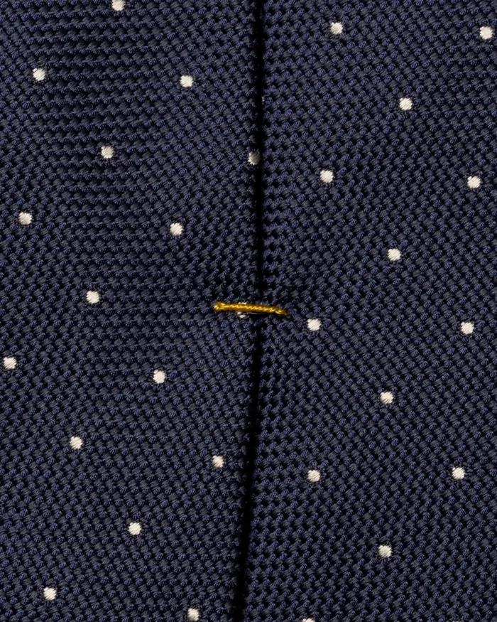 Men Polka Dot Woven Silk Tie Blue Eton Ties Men Polka Dot Woven Silk Tie Blue Eton Ties