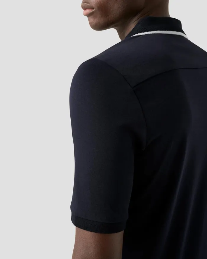 Men Polo Shirt Blue Eton Casual Shirts Men Polo Shirt Blue Eton Casual Shirts