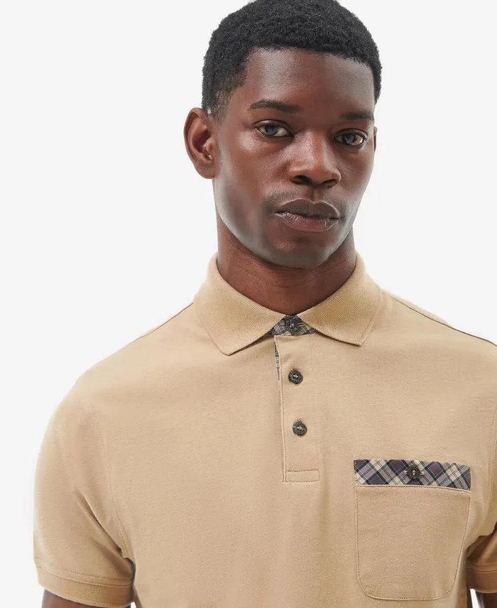 Men Polo Shirts Barbour Hirstly Polo Shirt Cornstalk Men Polo Shirts Barbour Hirstly Polo Shirt Cornstalk