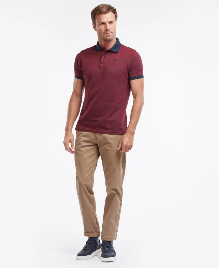 Men Polo Shirts Barbour Sports Mix Polo Shirt Electric Blue Men Polo Shirts Barbour Sports Mix Polo Shirt Electric Blue