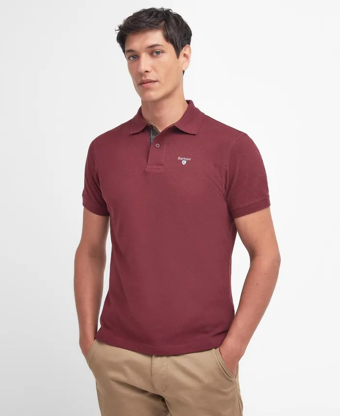 Men Polo Shirts Barbour Tartan Poloshirt Pique Navymidnight