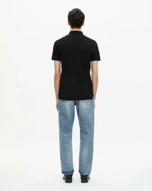 Men Polos The Kooples Black Cotton Polo TShirt Black