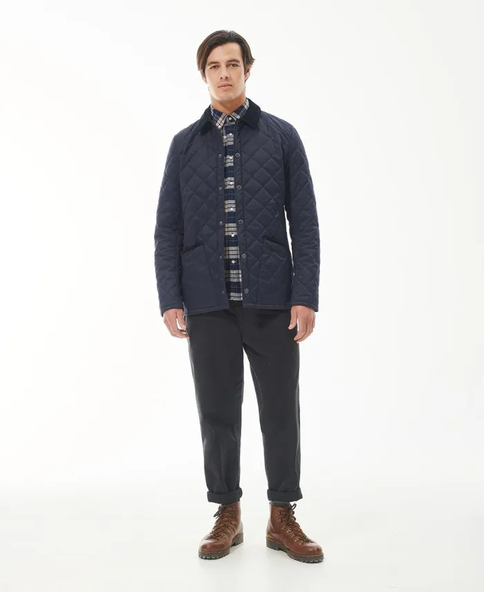 Men Quilted Jackets Barbour Heritage Liddesdale Checked Quilted Jacket Olive Men Quilted Jackets Barbour Heritage Liddesdale Checked Quilted Jacket Olive