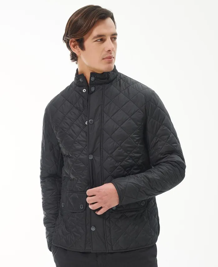 Men Quilted Jackets Barbour Lowerdale Quilted Jacket Classic Navy
