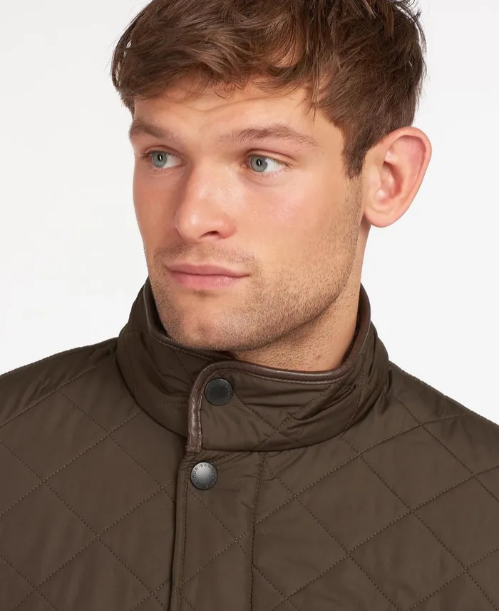 Men Quilted Jackets Barbour Powell Quilted Jacket Navy