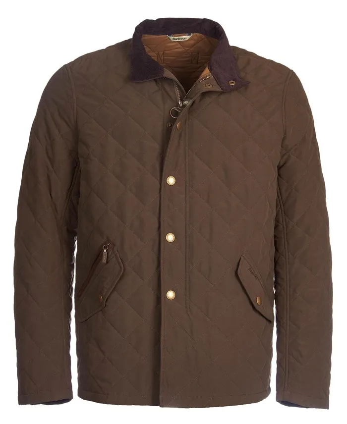 Men Quilted Jackets Barbour Shoveler Quilted Jacket Darksand