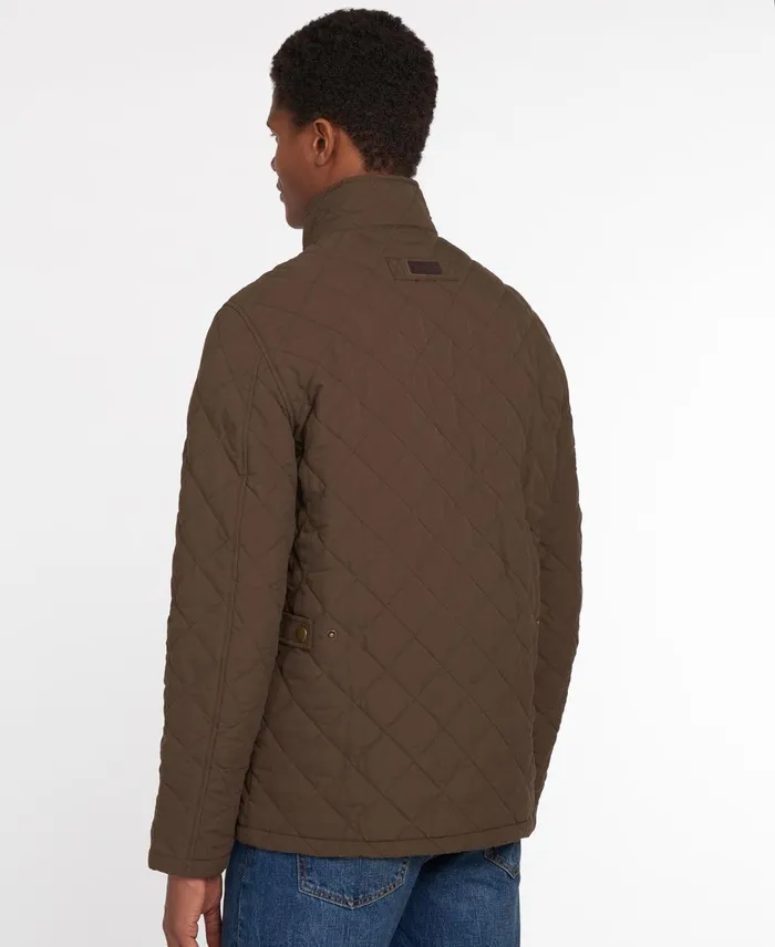 Men Quilted Jackets Barbour Shoveler Quilted Jacket Darksand