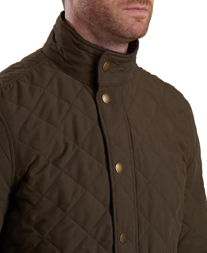 Men Quilted Jackets Barbour Shoveler Quilted Jacket Darksand