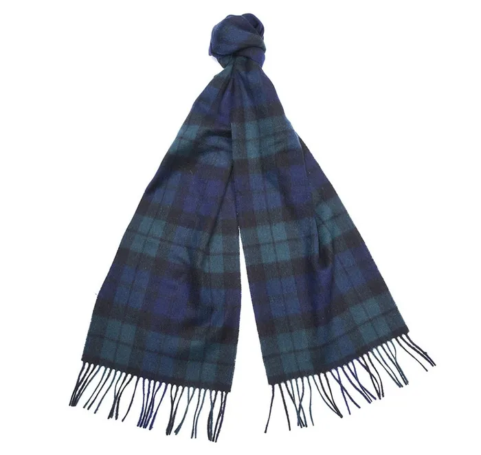 Men Scarves and Handkerchiefs Barbour New Check Tartan Scarf Black Stewart Men Scarves and Handkerchiefs Barbour New Check Tartan Scarf Black Stewart