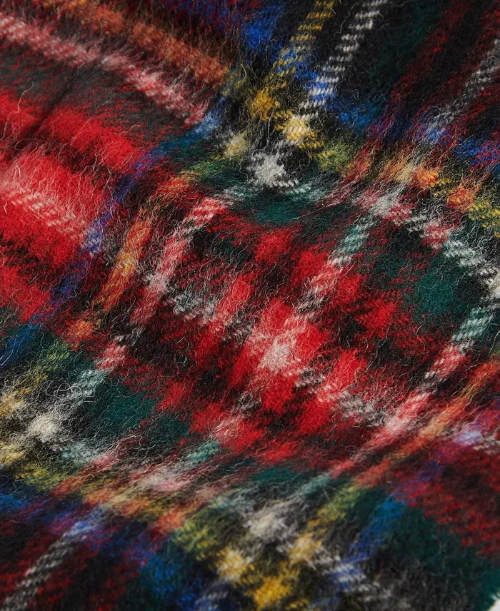 Men Scarves and Handkerchiefs Barbour New Check Tartan Scarf Black Stewart Men Scarves and Handkerchiefs Barbour New Check Tartan Scarf Black Stewart