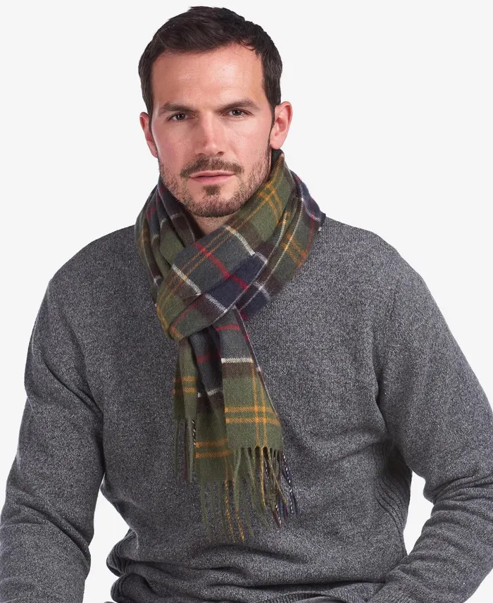 Men Scarves and Handkerchiefs Barbour Wool Cashmere Tartan Scarf Classic Black Slate Tartan Men Scarves and Handkerchiefs Barbour Wool Cashmere Tartan Scarf Classic Black Slate Tartan