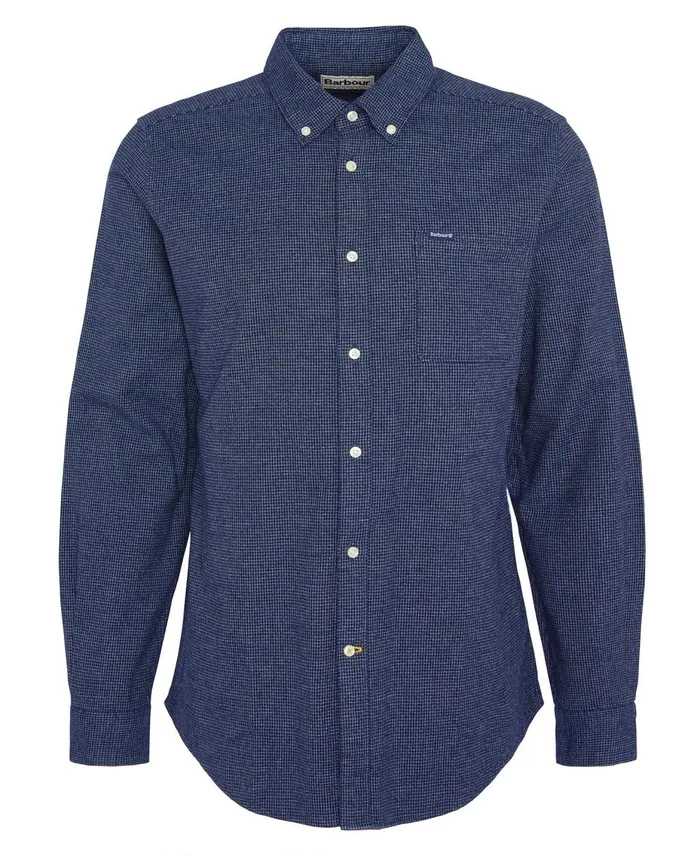 Men Shirts Barbour Bannock Tailored Shirt Classic Navy Men Shirts Barbour Bannock Tailored Shirt Classic Navy