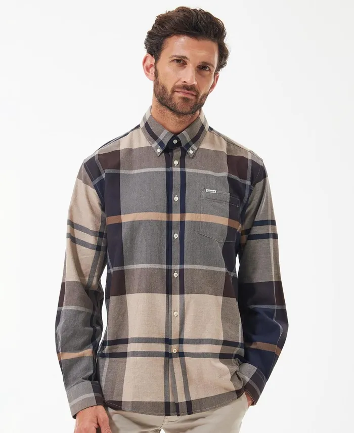 Men Shirts Barbour Bearpark Regular Shirt Autumn Dress