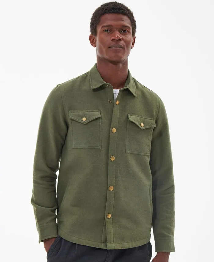 Men Shirts Barbour Carrbridge Overshirt Olive