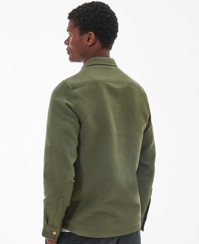 Men Shirts Barbour Carrbridge Overshirt Olive Men Shirts Barbour Carrbridge Overshirt Olive