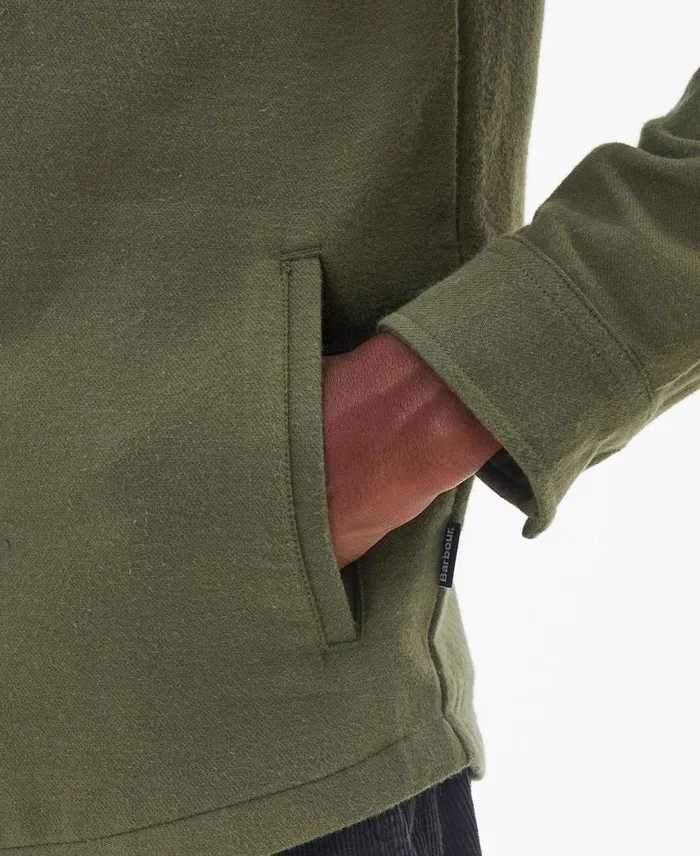 Men Shirts Barbour Carrbridge Overshirt Olive Men Shirts Barbour Carrbridge Overshirt Olive